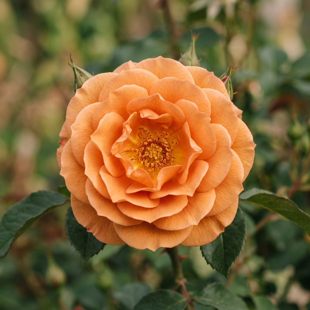 Rose center, head-on macro